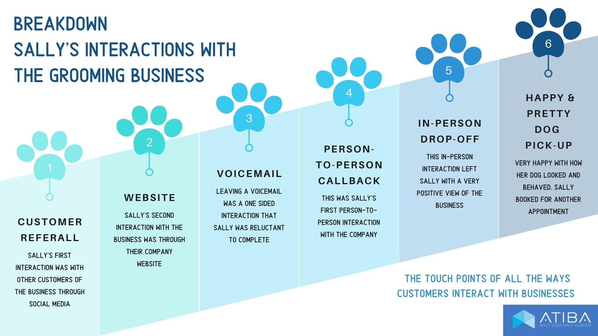 breakdown sallys interactions with the grooming business