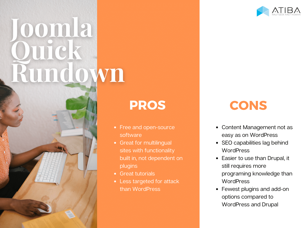 joomla pros and cons